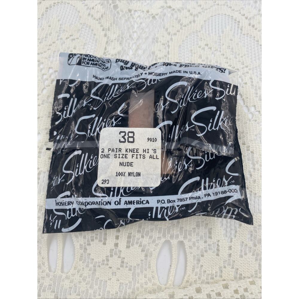 Silkies Knee Hi's One Size Nude 1 Packet 2 Pair #38